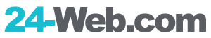 24-Web.com Logo - Dark Theme